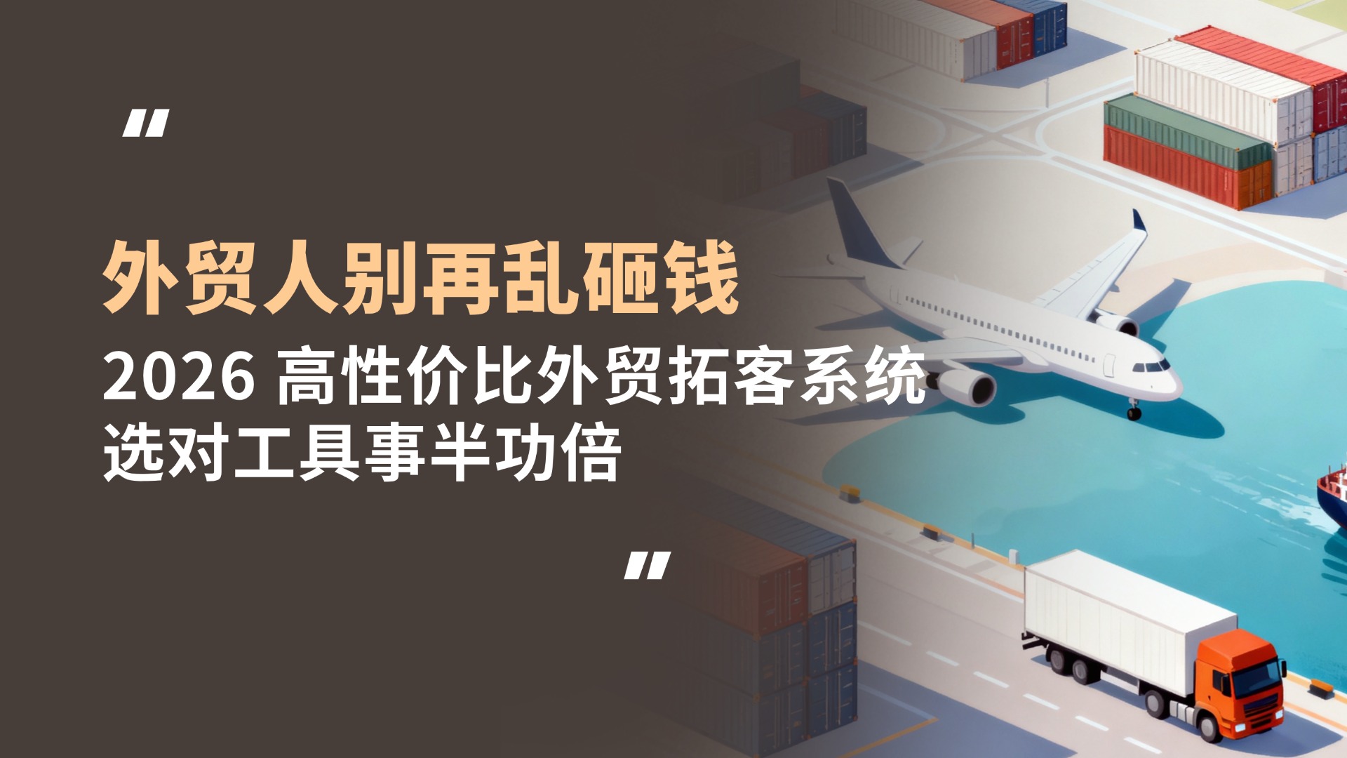 外贸人别再乱砸钱!2026高性价比拓客系统推荐,选对工具事半功倍