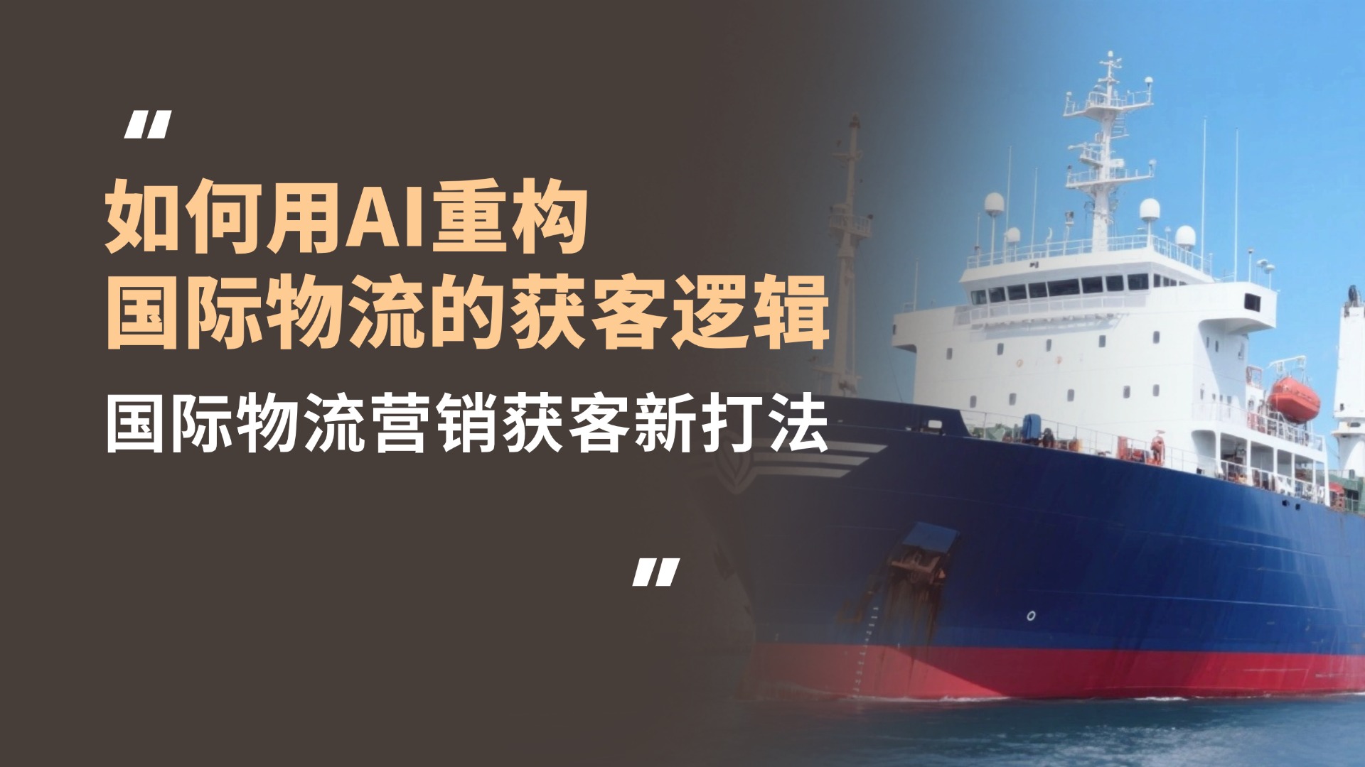 告别低效的传统获客方式,小蓝本跨境物流版如何用AI重构国际物流的获客逻辑?